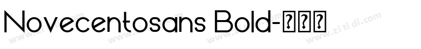 Novecentosans Bold字体转换